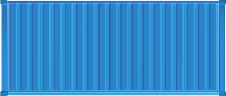 light blue container