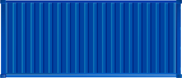 dark blue container