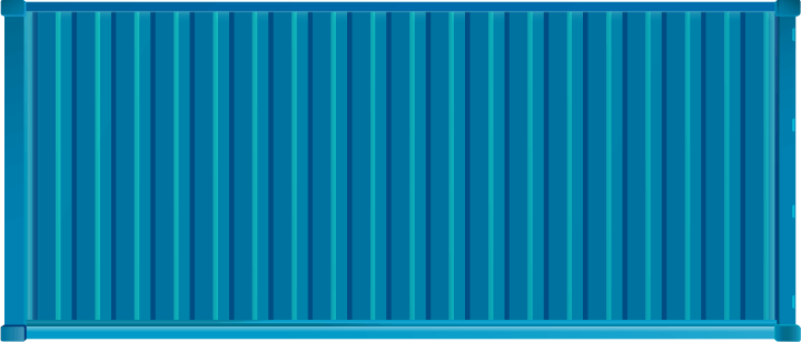 dark blue container